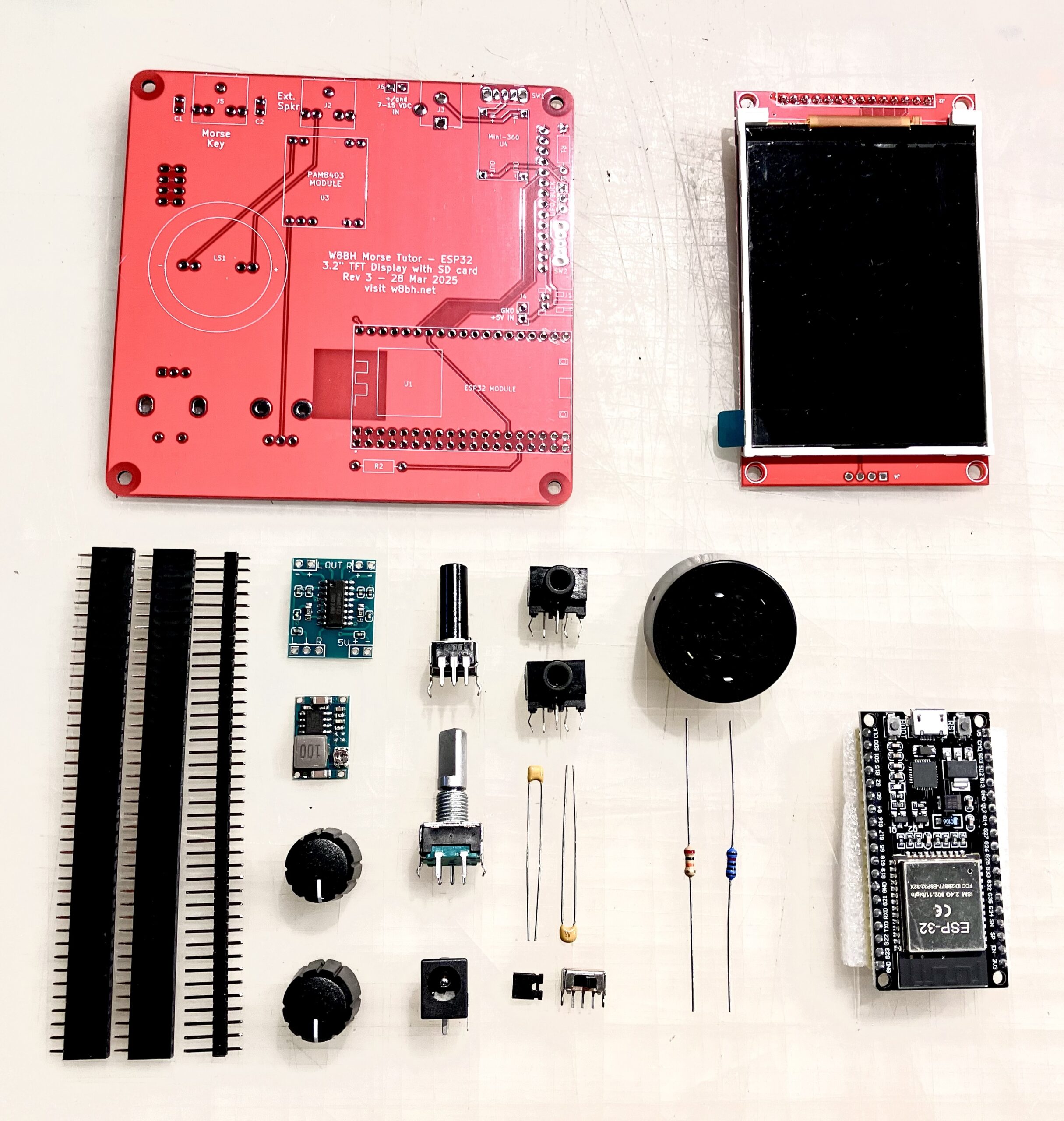 Morse Tutor Kit unassembled
